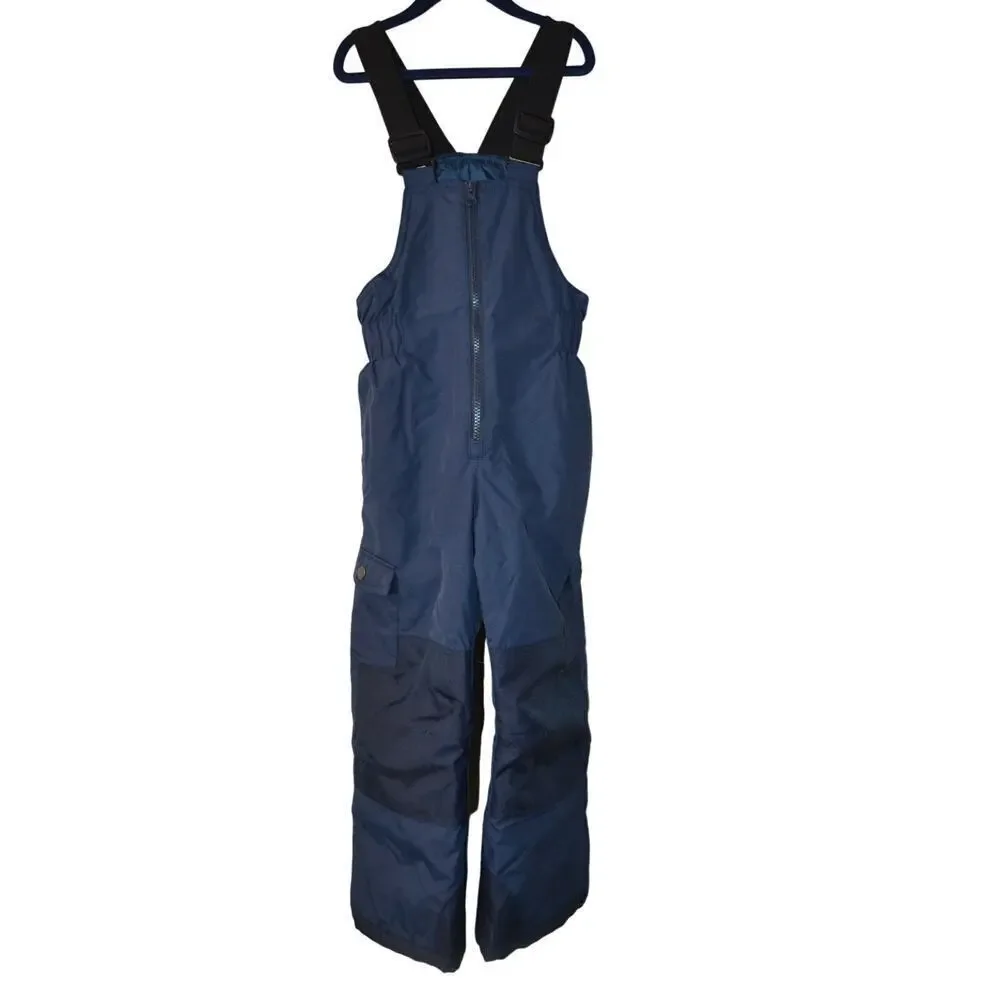 STOIC Kids Full Zip Ski Snowboard Bib Snow Pants Size 6 Navy Blue